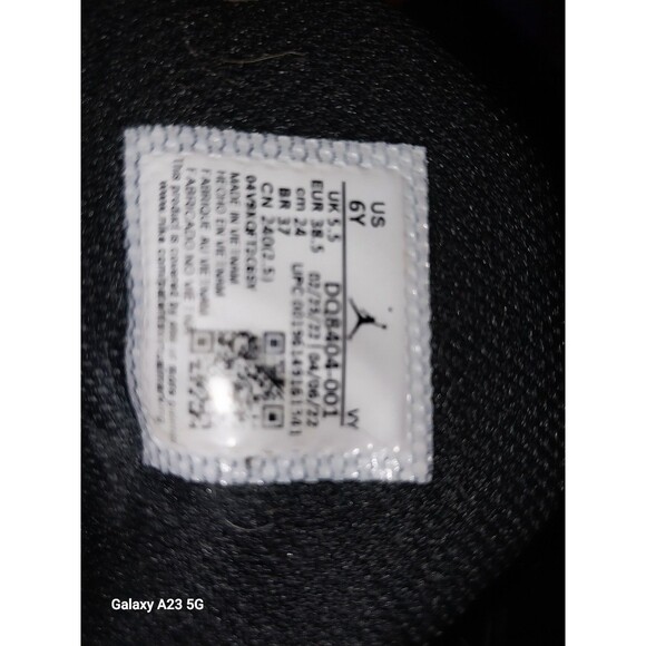 NIKE JORDAN MAX AURA 4 (GS) BLACK/ANTHRACITE-BLACK DQ8404 001 BIG KIDS SHOES 6Y - Picture 9 of 10